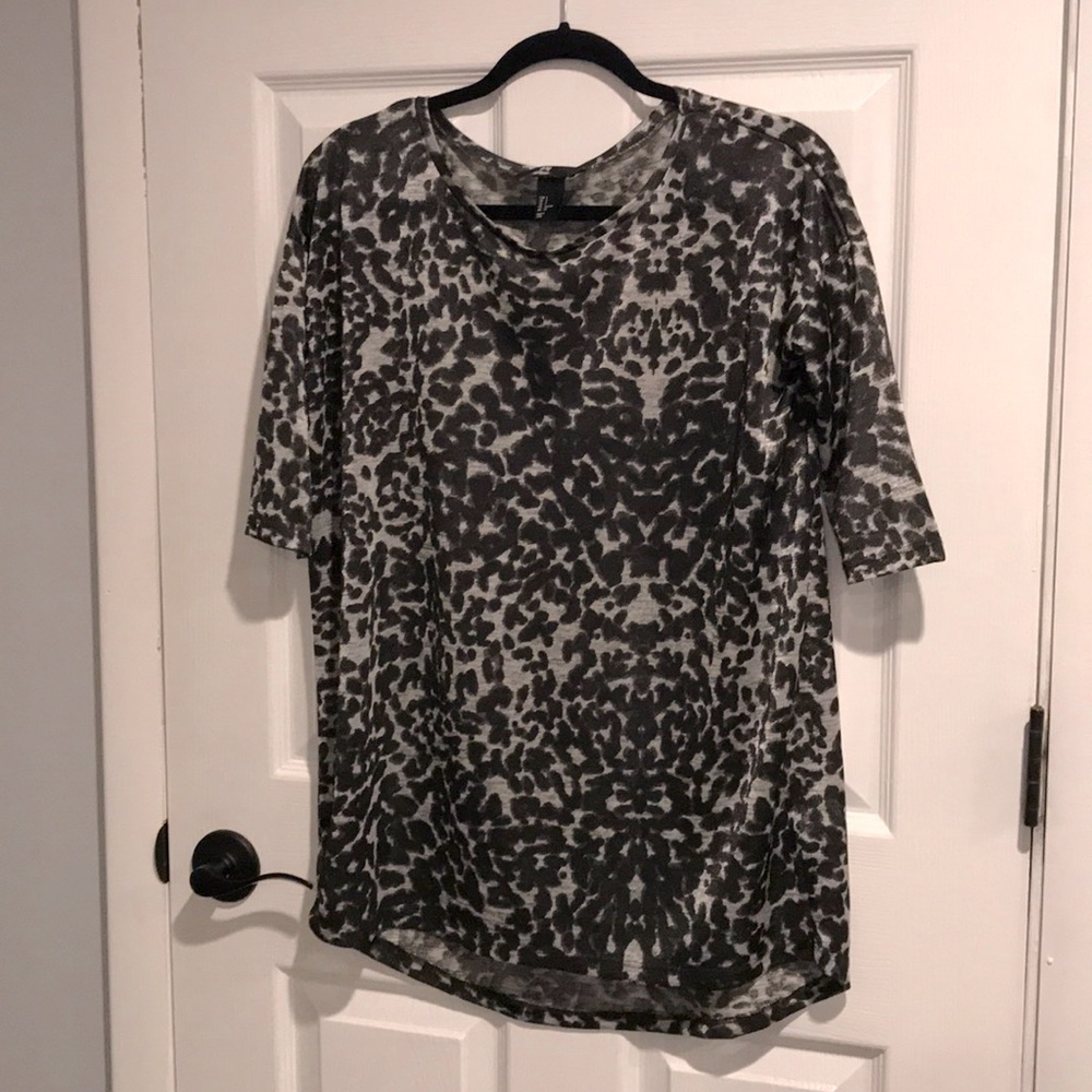 Sheer leopard top